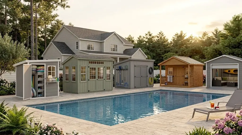 Graceland Sheds for North Carolina Pools