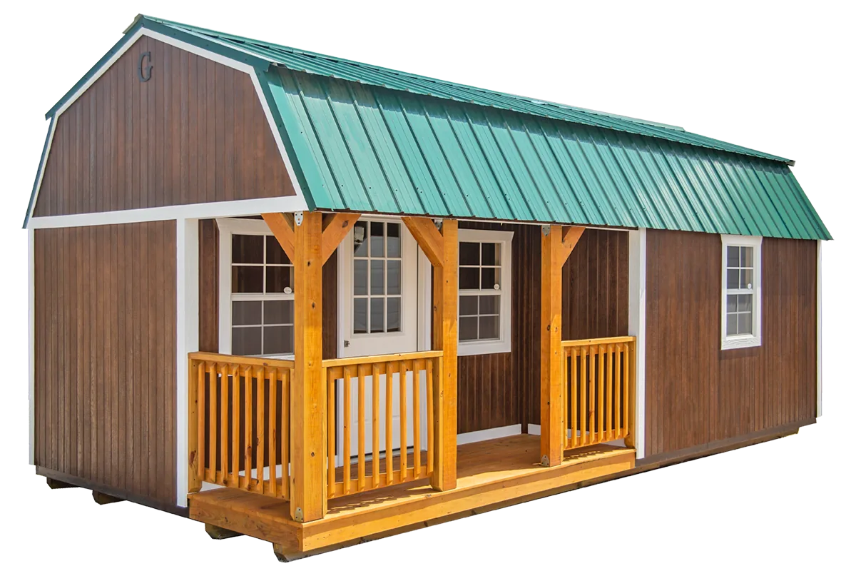Corner Porch Lofted Barn Cabin for sale in North Carolina