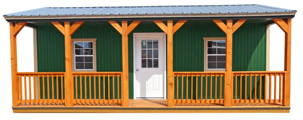 side porch graceland shed for sale in nc