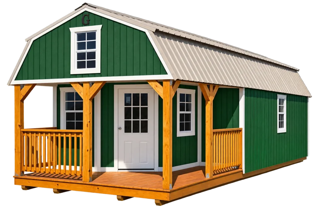 wraparound porch lofted barn cabin in nc