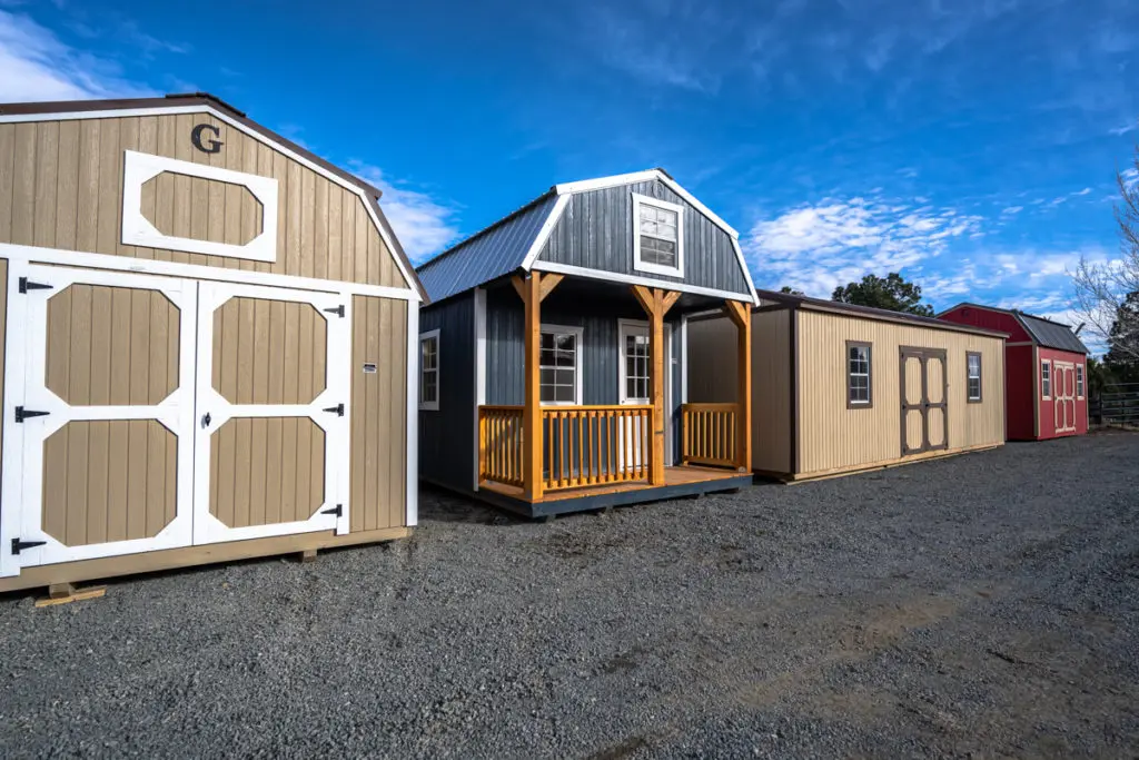 mix of graceland sheds for sale in NC